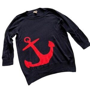 J.Crew Pullover Anchor Sweater Women's Size Small